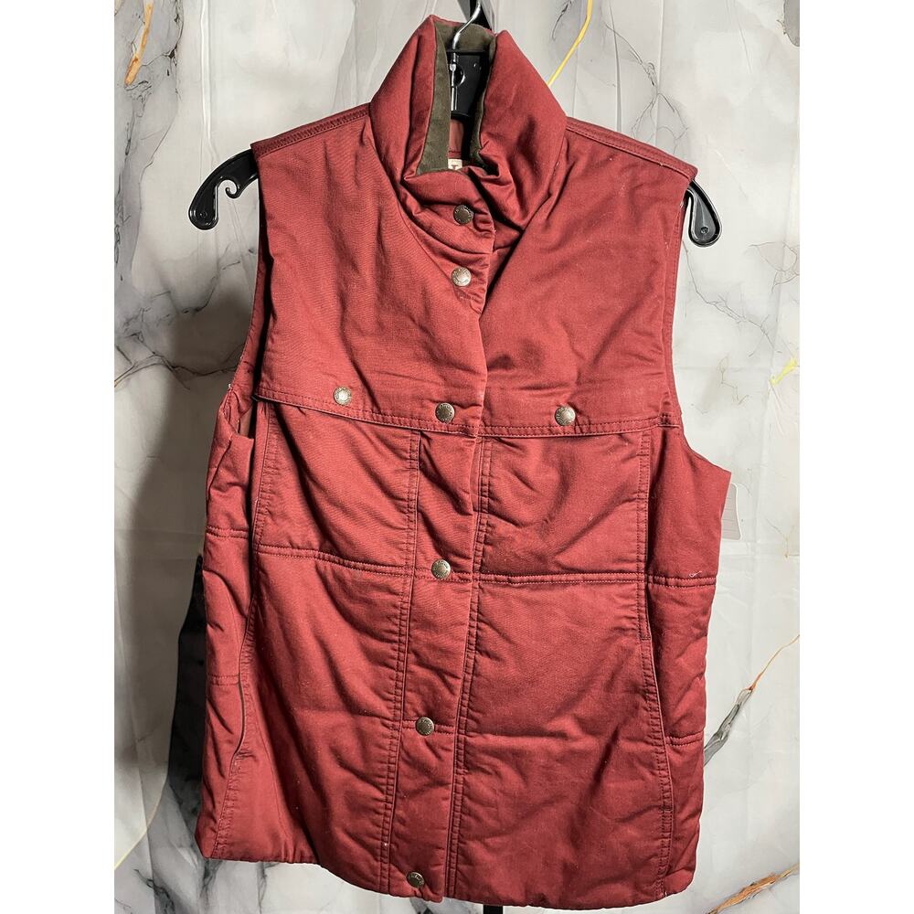 Filson Red Quilted Vest Sz.Small